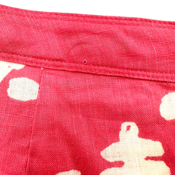 J. Crew size 6 shift style dress long sleeve pink cream batik style print - Picture 4 of 6